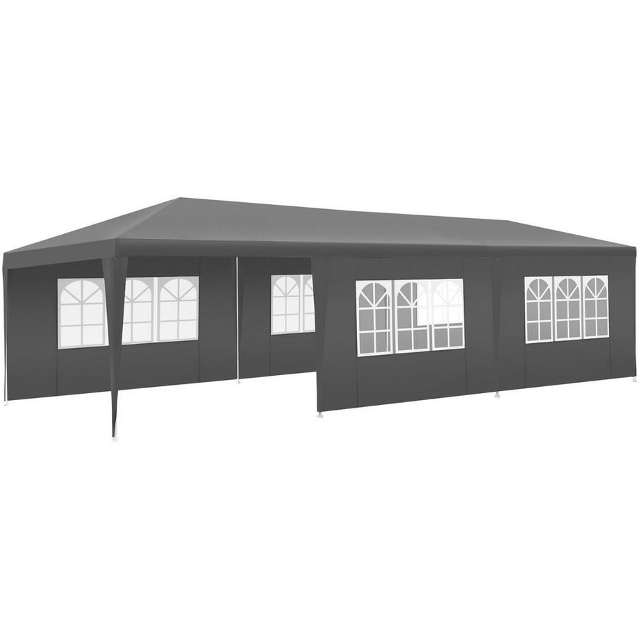 Tectake Gazebo Miramas 9 x 3 m, con sistema a innesto  