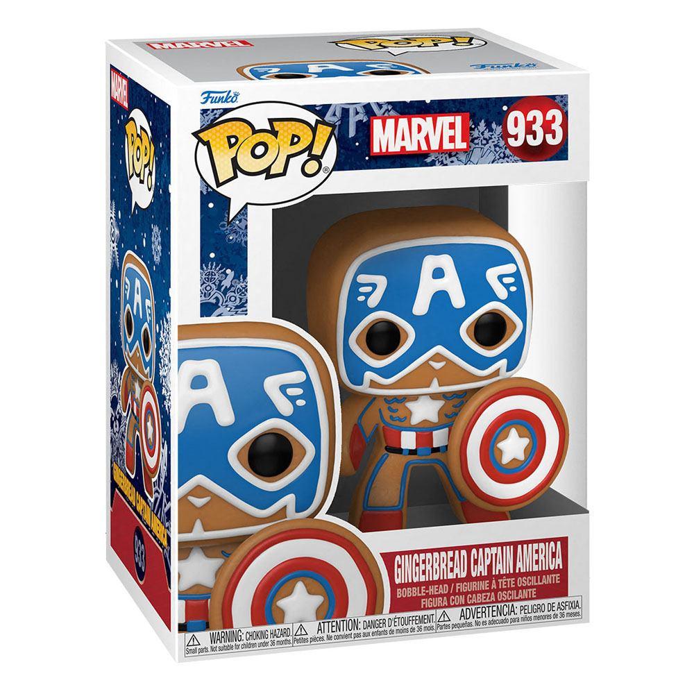 Funko  Funko POP ! Marvel Xmas 2021 : Captain America (933) (fx1) 