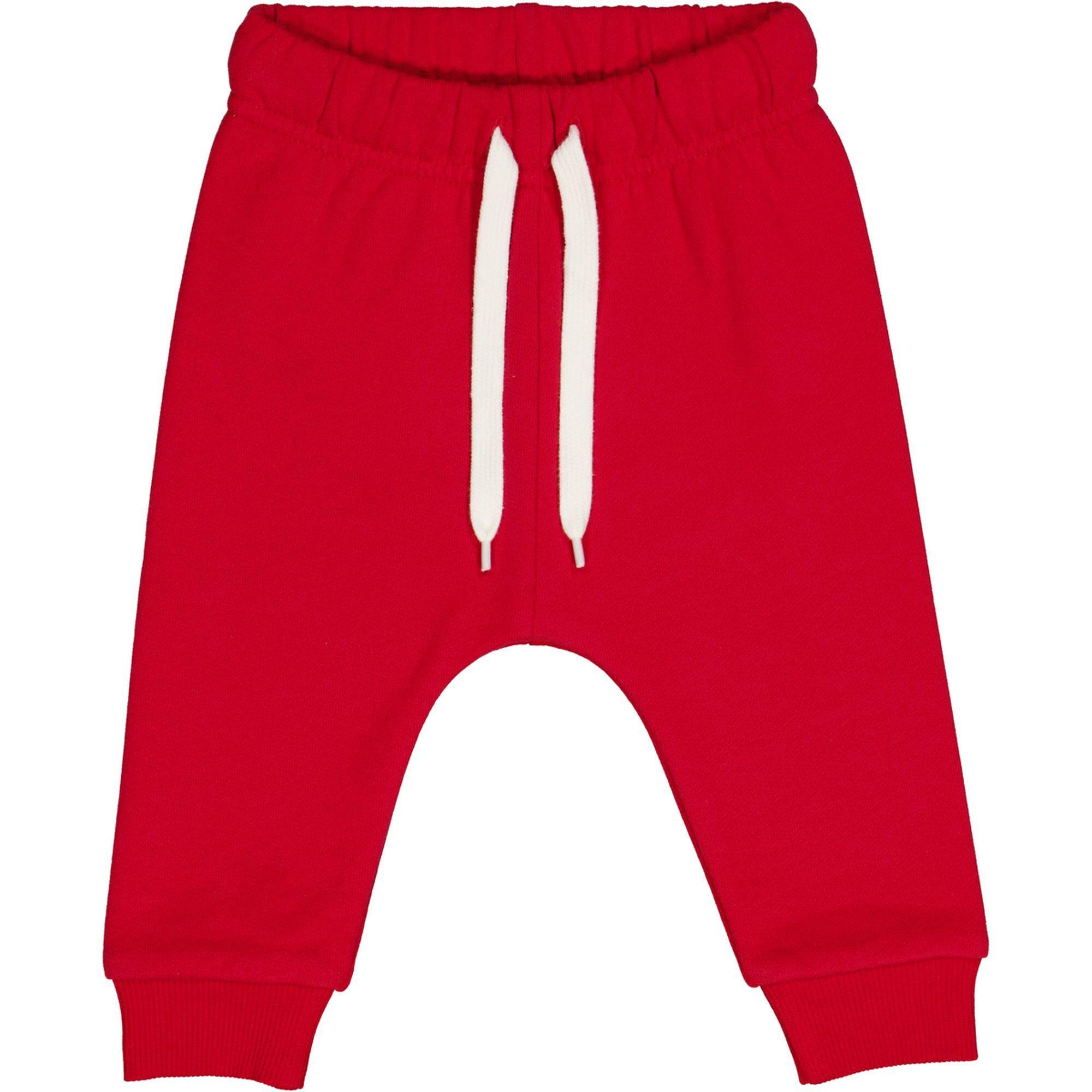Image of Babysweathose Unisex Rot Bunt 92