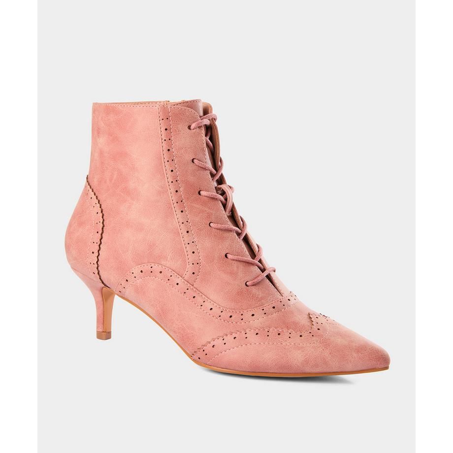 Joe Browns Schnürstiefeletten mit spitzer Kappe und niedrigem Absatz  