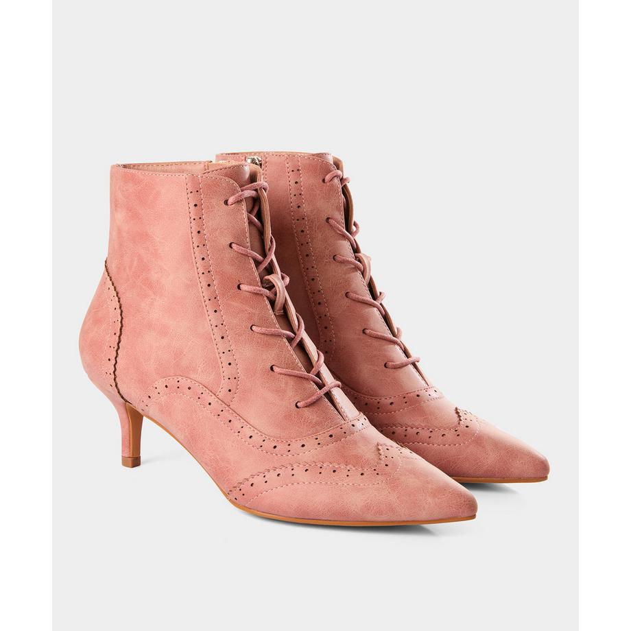 Joe Browns Schnürstiefeletten mit spitzer Kappe und niedrigem Absatz  