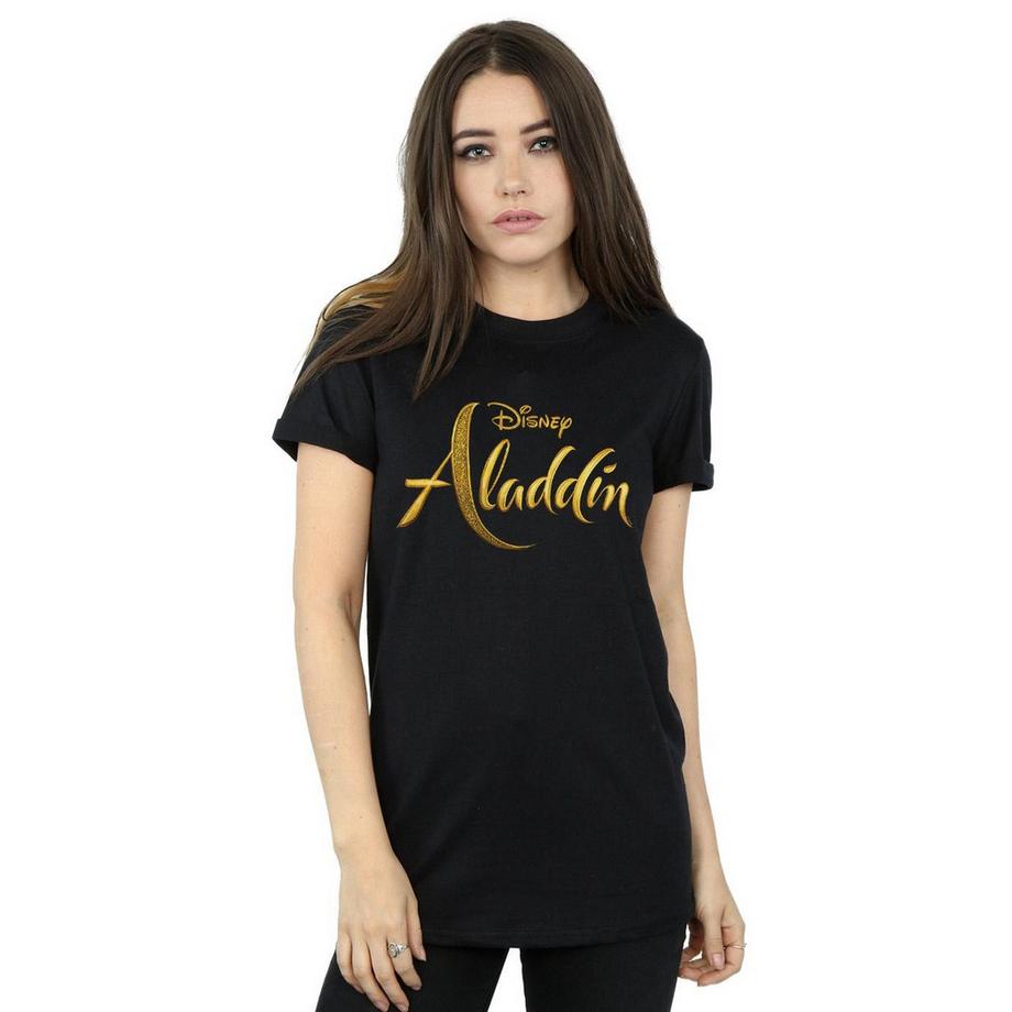 Disney Aladdin Logo T-Shirt Stampata  