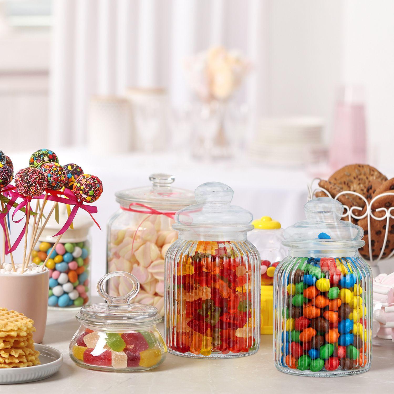 B2X Barattoli di vetro confezione da 6 da 1.000 ml  