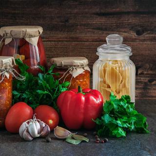 B2X Barattoli di vetro confezione da 6 da 1.000 ml  