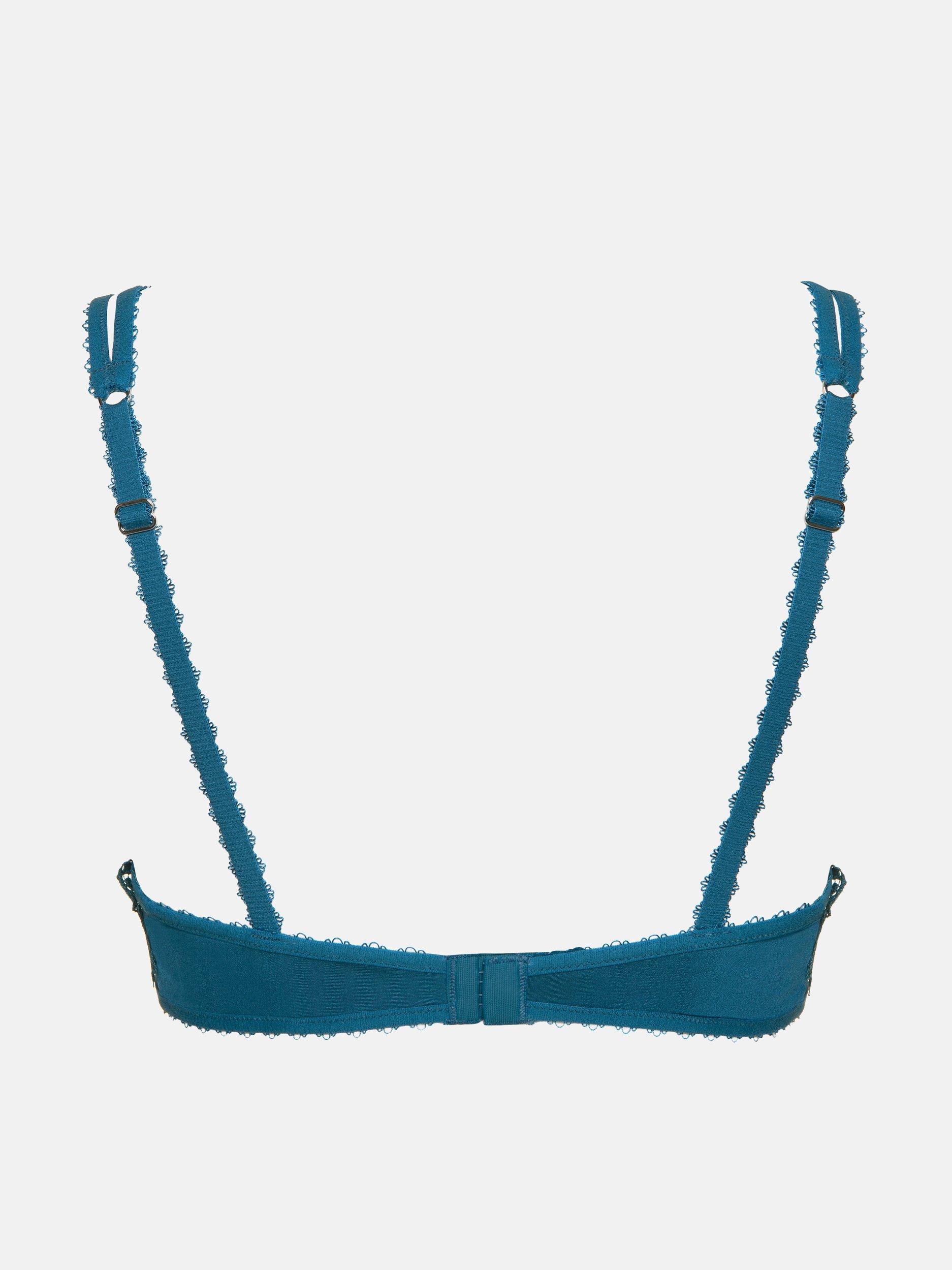 Image of Pfingstrosen-push-up-bh Damen Blau B/70