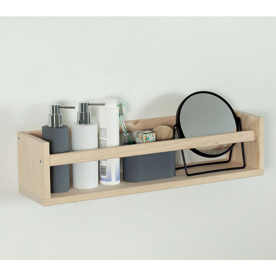 Calicosy Wandregal aus massiver Kiefer - L60 x H15 cm  