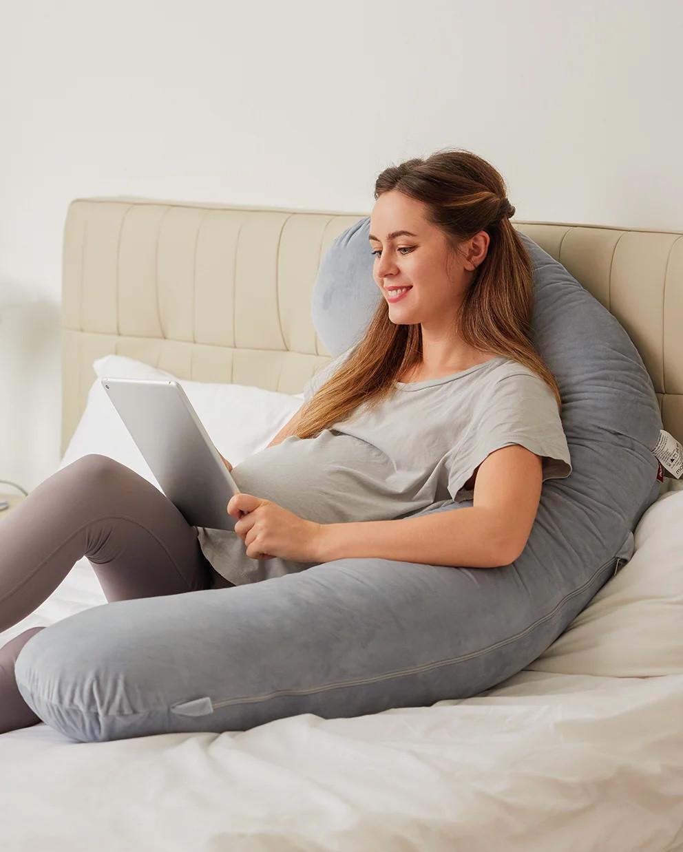 Momcozy Coussin d'allaitement en forme de F  