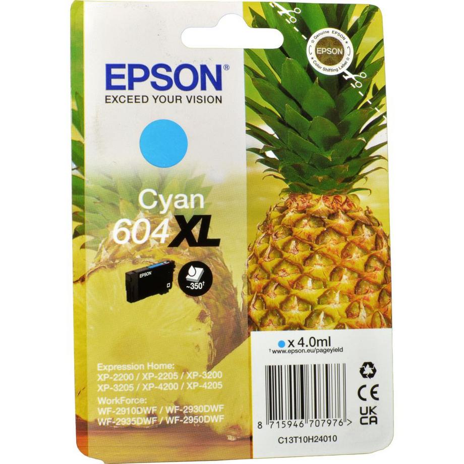 EPSON  Epson 604 XL Tintenpatrone – Cyan 