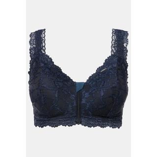 Ulla Popken  Bralette, Spitze, Reißverschluss, ohne Bügel 