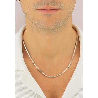 MUAU Schmuck  Collier Ru sattiniert Silber 925, 2.9mm, 45cm 