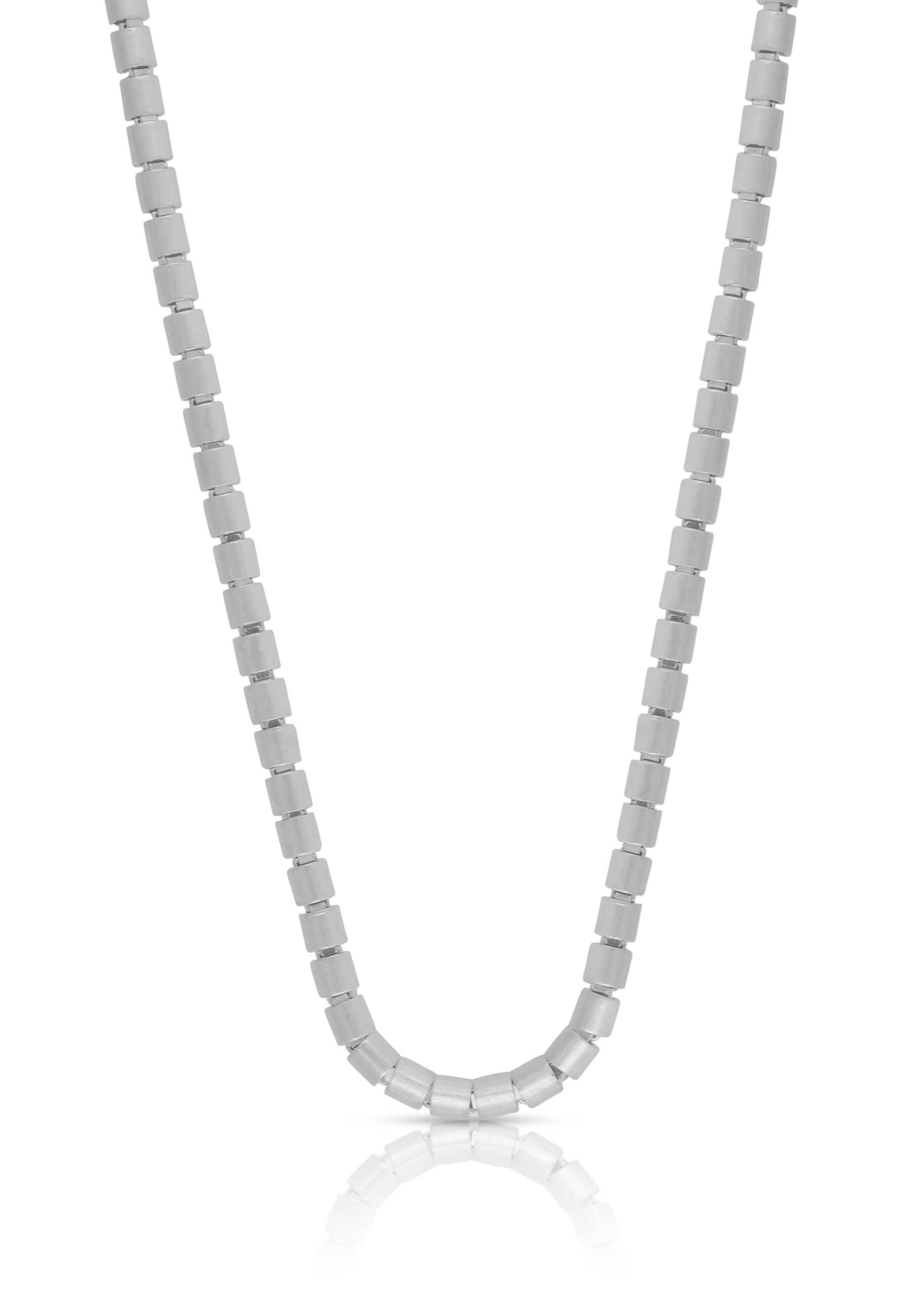 MUAU Schmuck  Collier Ru sattiniert Silber 925, 2.9mm, 45cm 