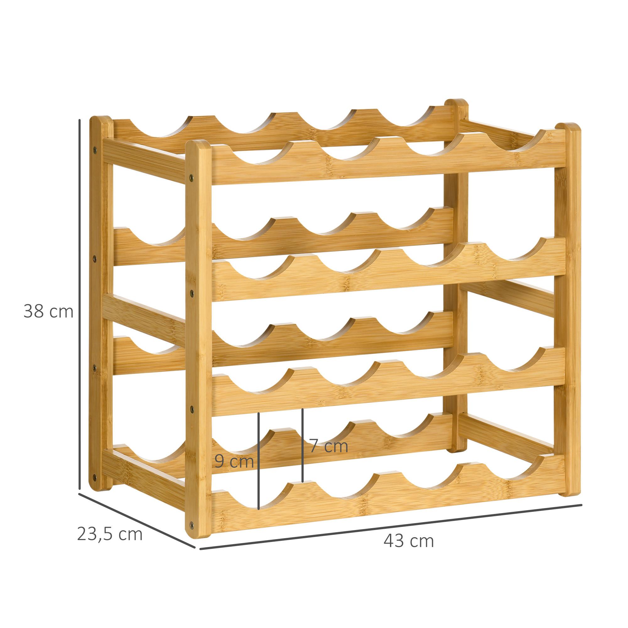 HOMCOM Casier à vin  