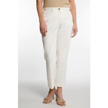 Pantaloni modello Sophie con effetto jeans, taglio a cinque tasche e pieghe