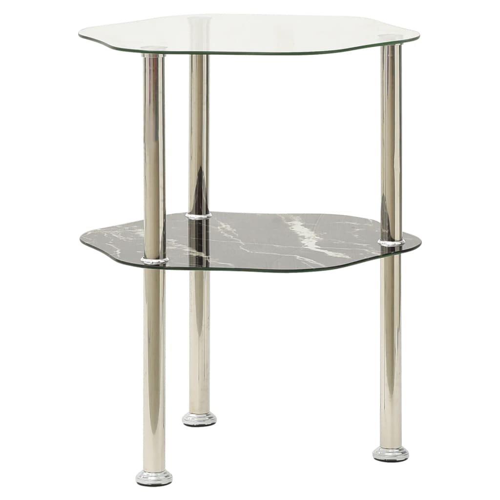 VidaXL Table d'appoint verre  