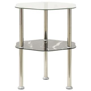 VidaXL Table d'appoint verre  