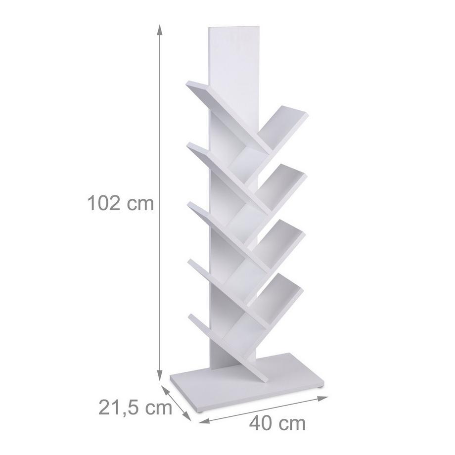 Northix Baum-Bücherregal mit Stauraum  