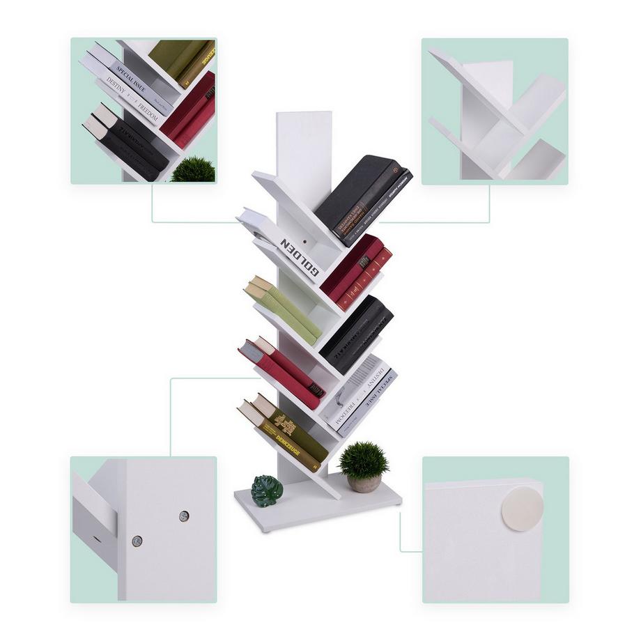 Northix Baum-Bücherregal mit Stauraum  