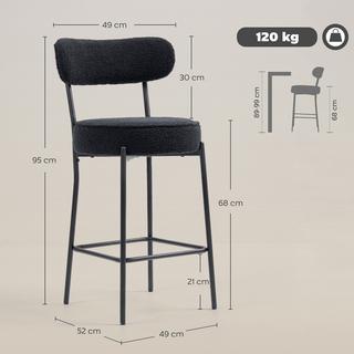 HOMCOM Tabouret de bar  