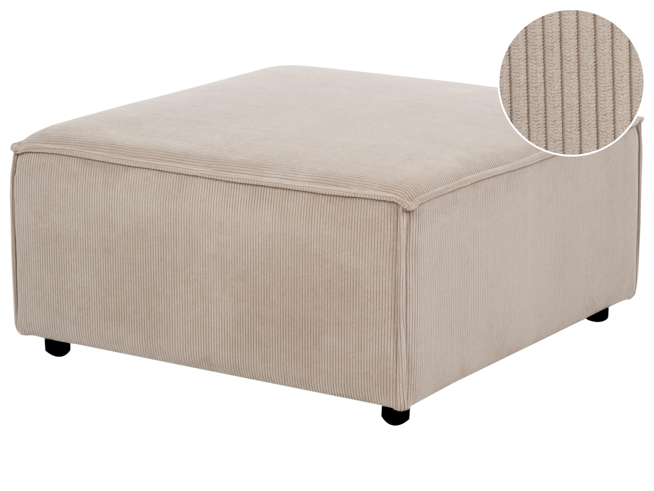 Image of Ottomane aus Cord Modern APRICA Ottomane aus Cord Modern APRICA