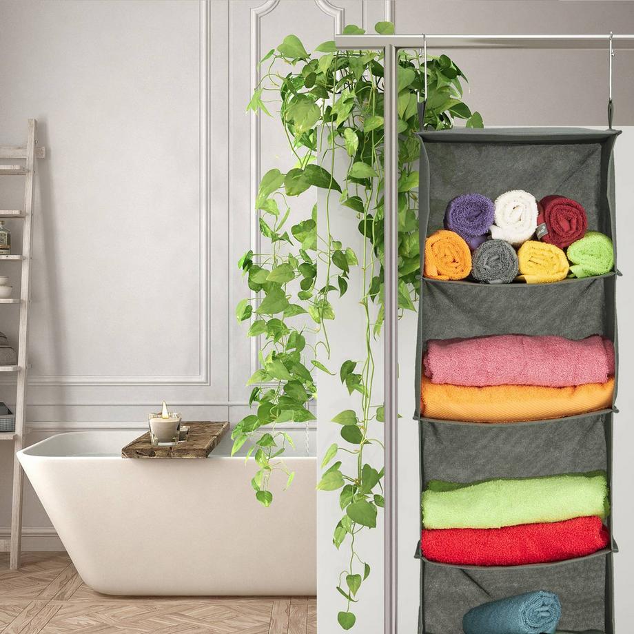 B2X Hängeregal Kleiderschrank 4 Fächer  