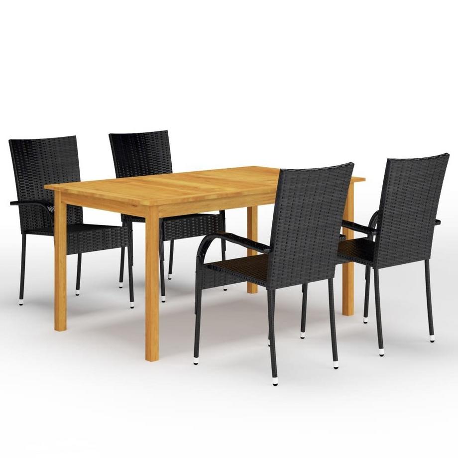 Ensemble à manger bois d'acacia