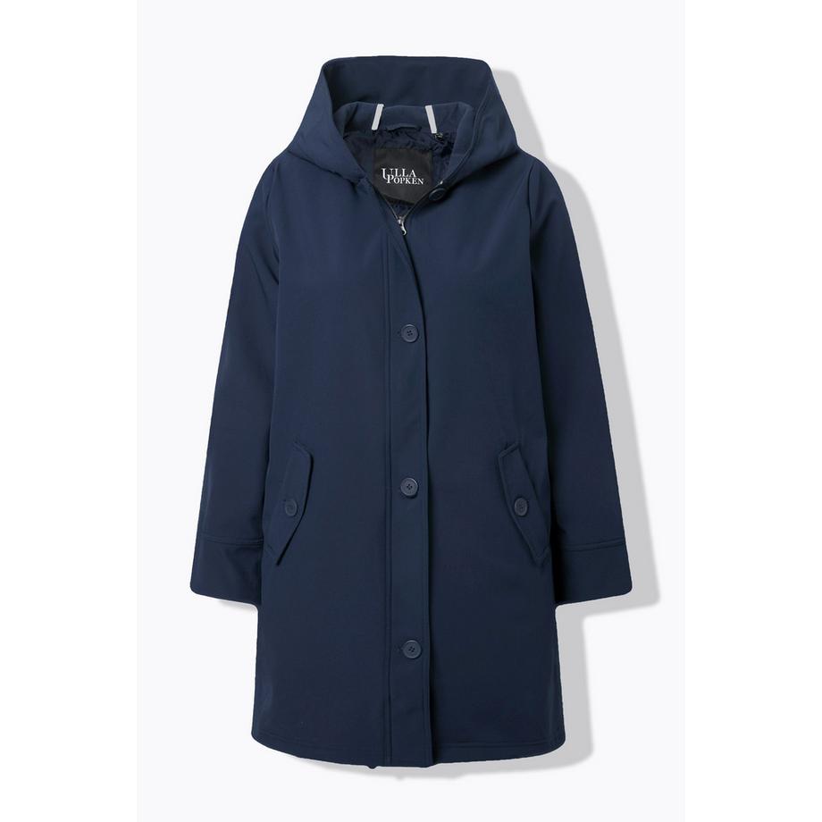 Ulla Popken Manteau Softshell déperlant à capuche  