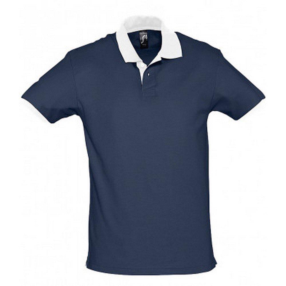 Image of Prince Pique Poloshirt In Kontrastfarben, Kurzarm Damen Marine XXL