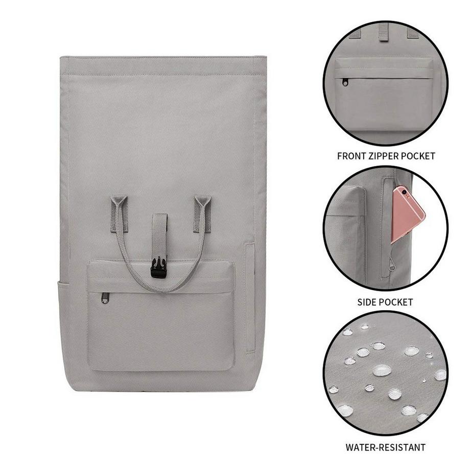 Only-bags.store Sac à dos Rolltop Moderne avec Compartiment pour Ordinateur Portable  