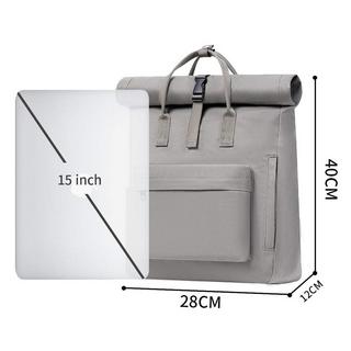 Only-bags.store Rucksack Tagesrucksack mit Laptopfach, Moderner Rolltop Rucksack Tagesrucksack, Wasserdichter Schulrucksack  