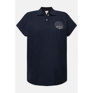 Ulla Popken  Poloshirt, Stickerei, Polokragen, Halbarm, Biobaumwolle 