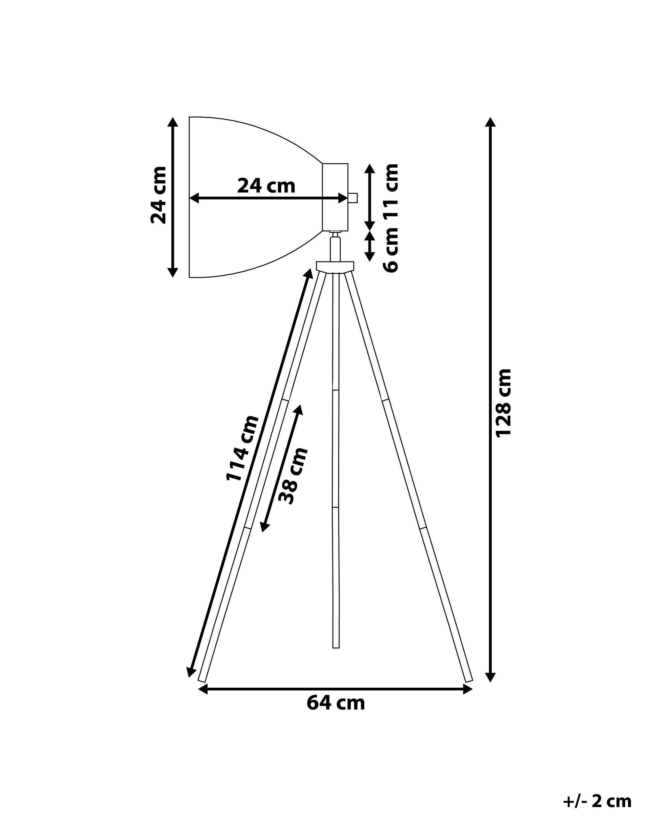 Beliani Lampadaire en Métal Industriel TAMEGA  