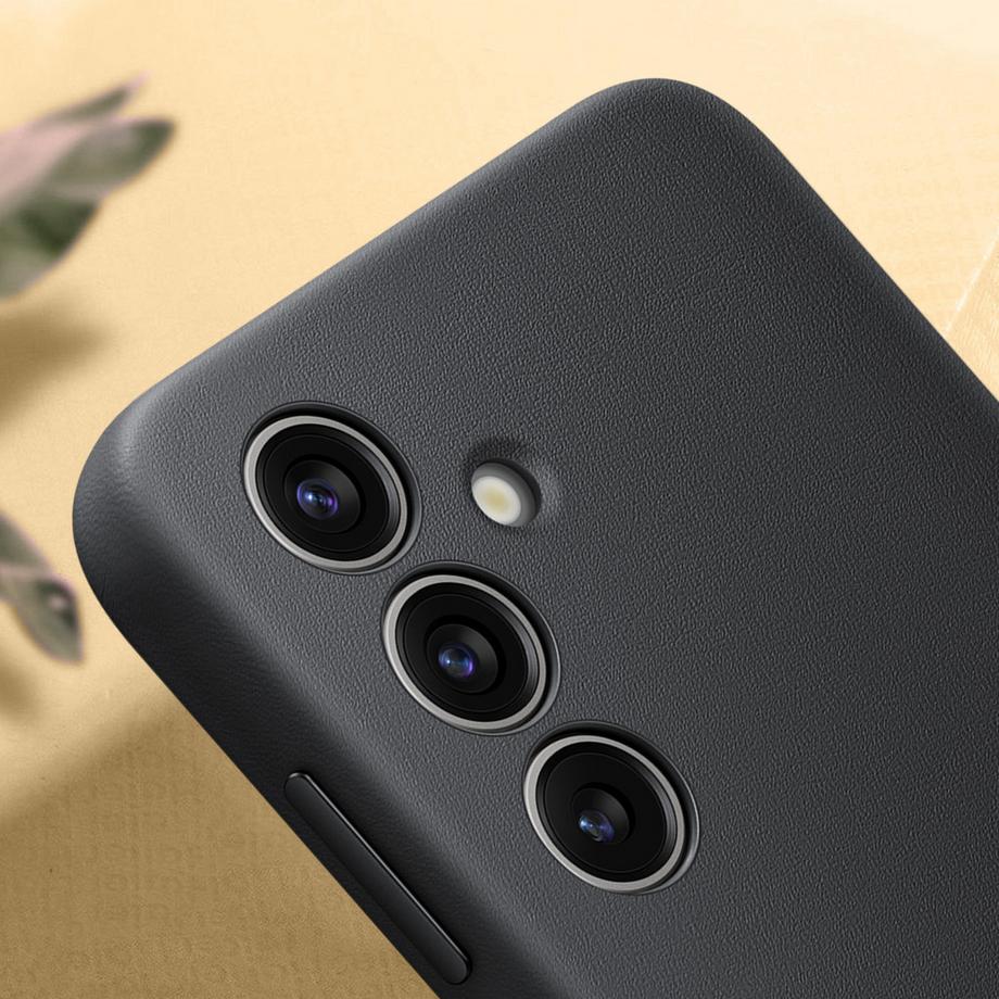 SAMSUNG  Coque Cuir Galaxy S24 Original Noir 