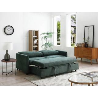 Vente-unique Sofa 3-Sitzer mit Schlaffunktion - Stoff - Grün - IPANEDA  