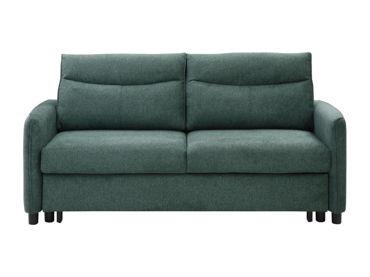 Vente-unique Sofa 3-Sitzer mit Schlaffunktion - Stoff - Grün - IPANEDA  