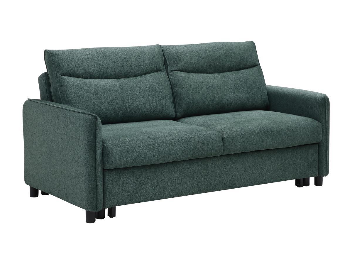 Vente-unique Sofa 3-Sitzer mit Schlaffunktion - Stoff - Grün - IPANEDA  