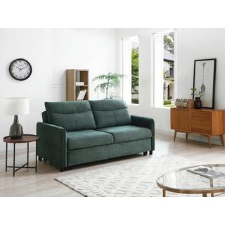 Vente-unique Sofa 3-Sitzer mit Schlaffunktion - Stoff - Grün - IPANEDA  