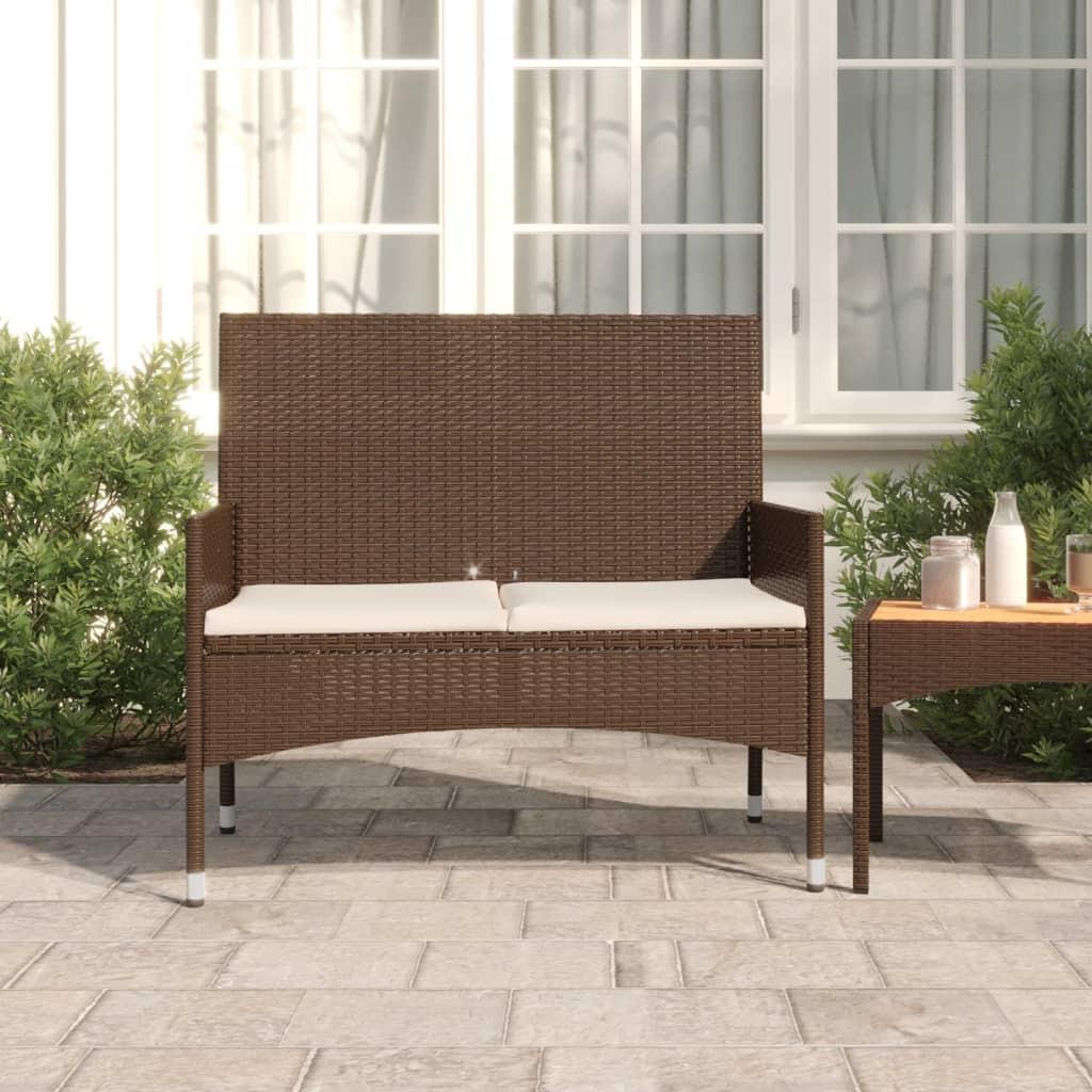 VidaXL Gartenbank poly-rattan  