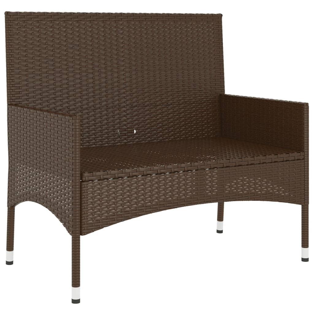 VidaXL Gartenbank poly-rattan  