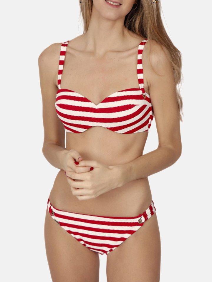 Image of Admas 2-teiliges Bandeau-Bikini-Set push-up Sailor - 40