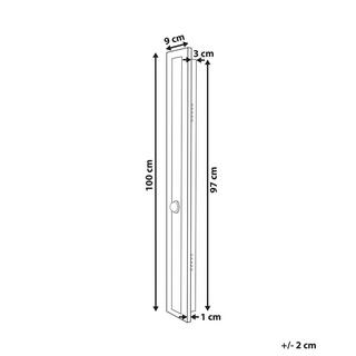 Beliani LED Aussenwandleuchte aus Stahl Modern ROSALIE  