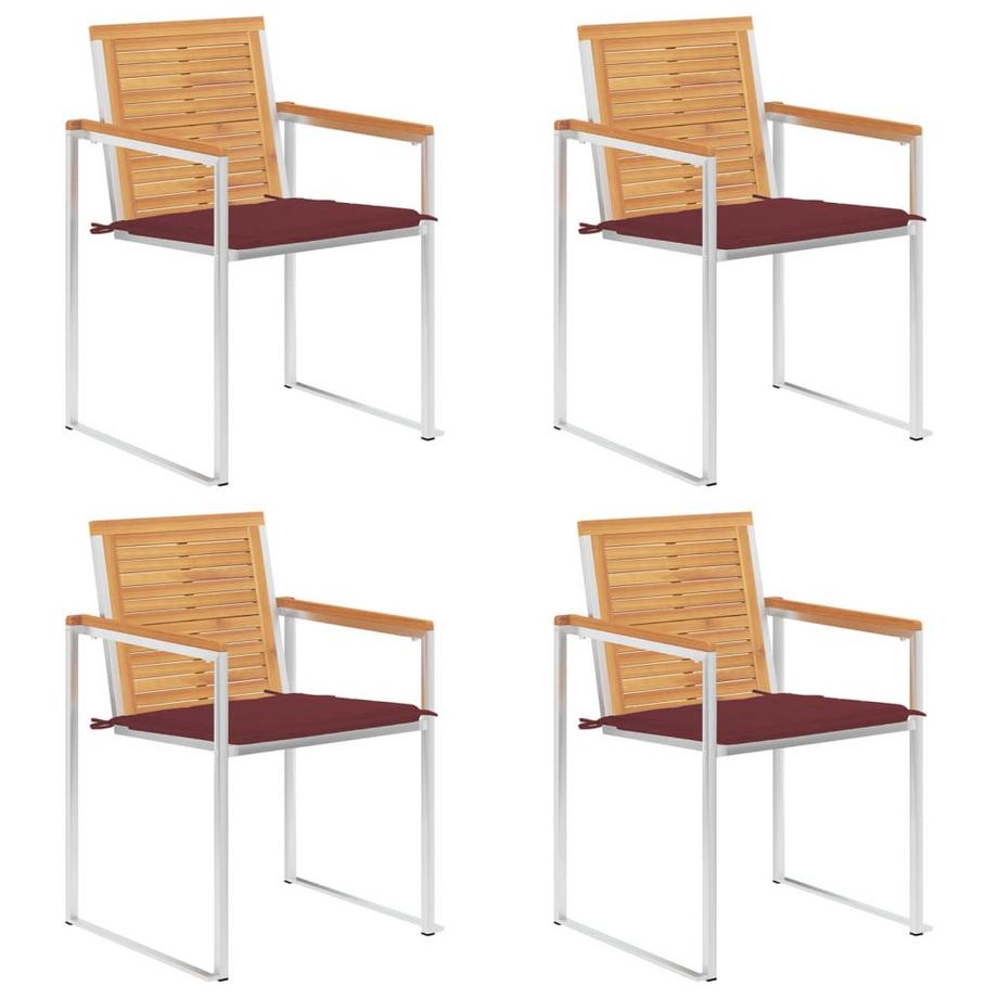 VidaXL Gartenstuhl teak  