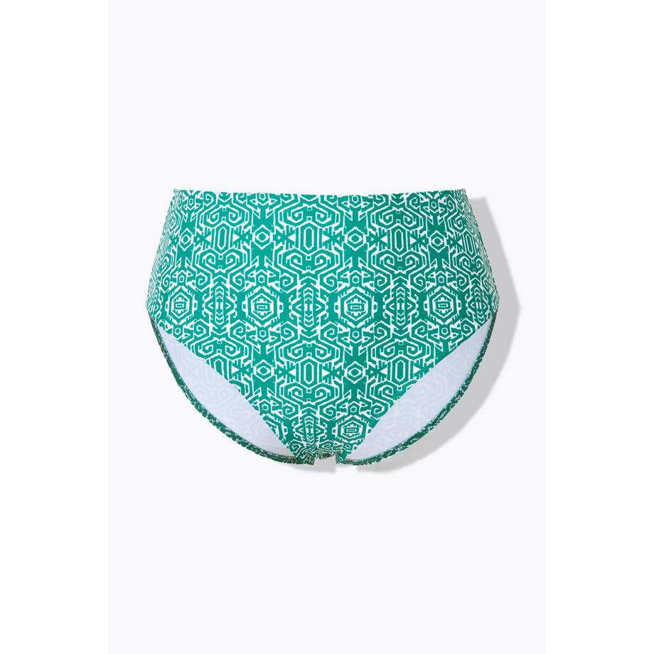 Studio Untold Slip bikini vita alta modellante stampa Ikat  