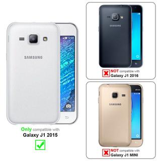 Cadorabo  Hülle für Samsung Galaxy J1 2015 Magnetverschluss, Kartenfach 