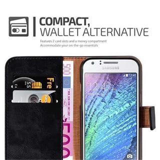 Cadorabo  Housse compatible avec Samsung Galaxy J1 2015 - Coque de protection avec fermeture magnétique, fonction de support et compartiment pour carte 