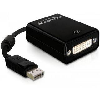 DeLock  DeLOCK 61847 Videokabel-Adapter 0,125 m DisplayPort DVI-I Schwarz 