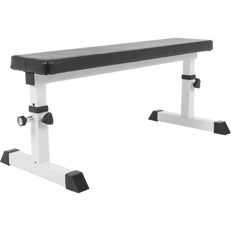 Gorilla Sports  BANC PLAT RÉGLABLE EN HAUTEUR | MUSCULATION 