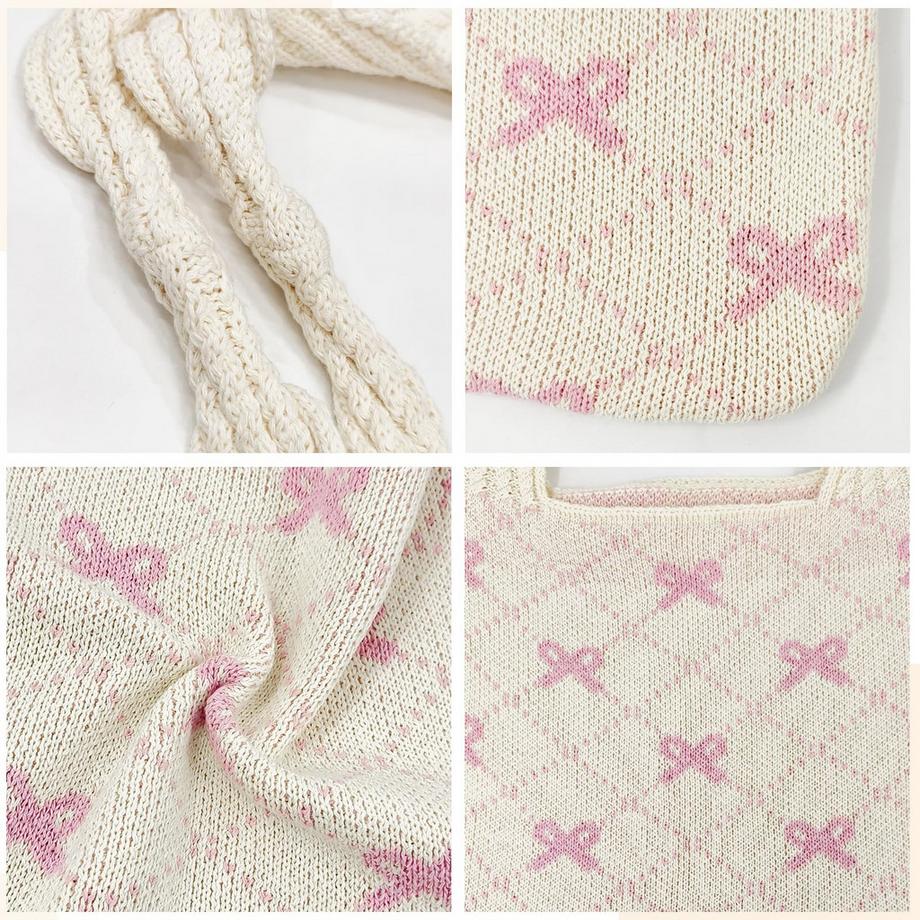 Only-bags.store Gestrickte Schultertasche für den Sommer  