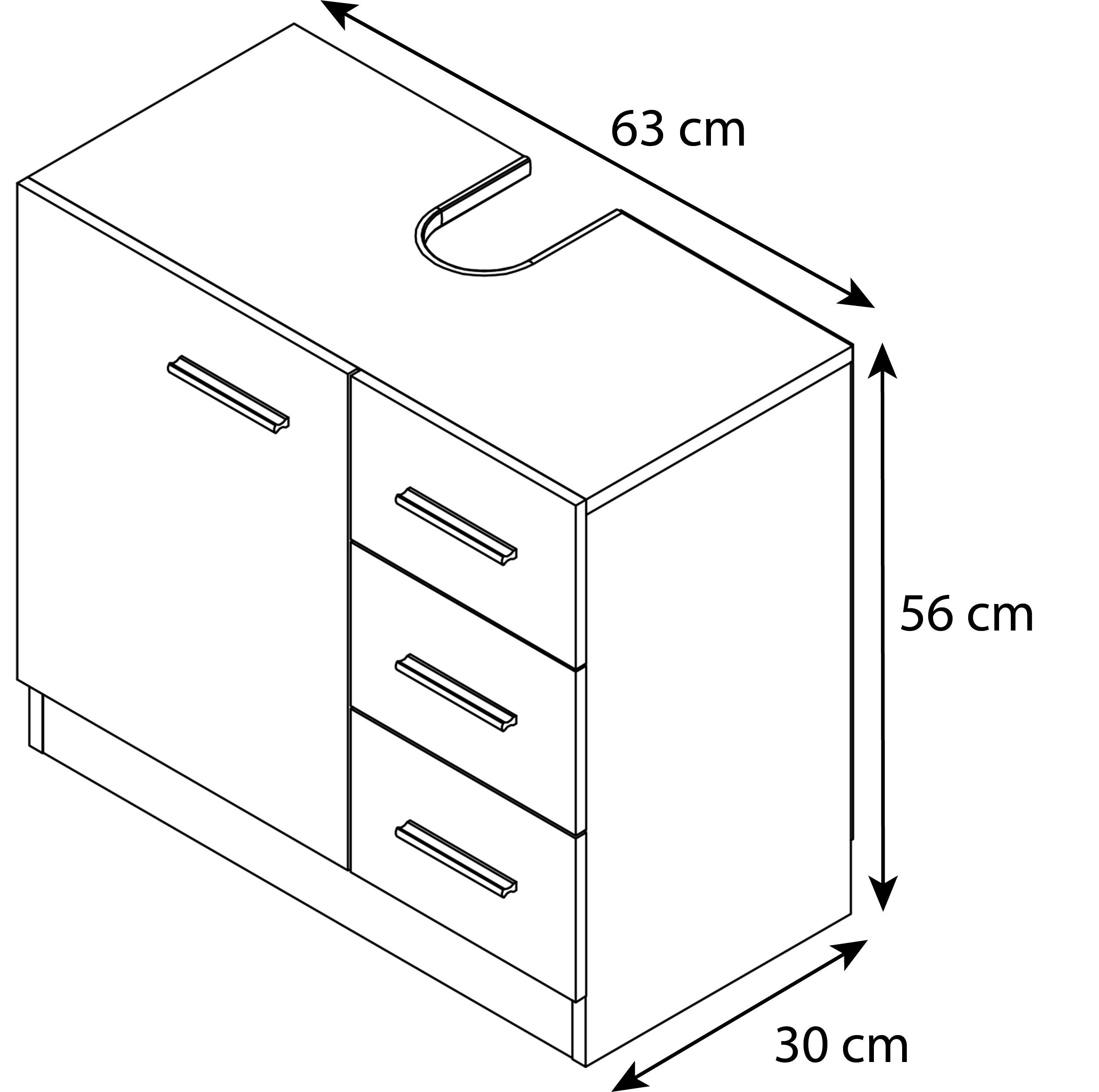 VCM Badunterschrank Zalo XL  