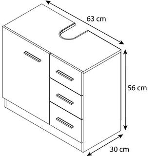 VCM Badunterschrank Zalo XL  