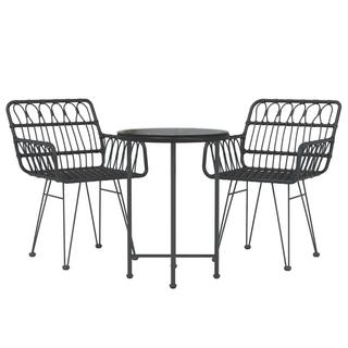 VidaXL set da pranzo da giardino Polirattan  